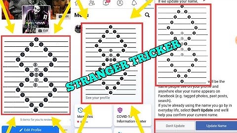 How To Make Long Line+Bubble Name Facebook Account By || STRANGER TRICKER || 2020 May