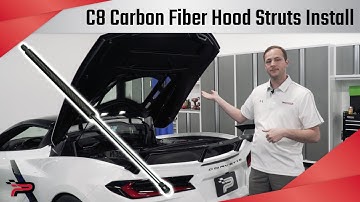 C8 Corvette Carbon Fiber Hood Struts Install! - Paragon Performance