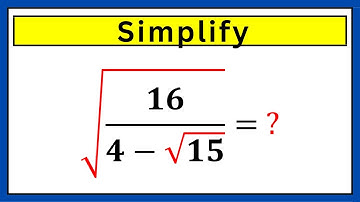 Germany | A Nice Math Olympiad Radical Simplification | Math Olympiad
