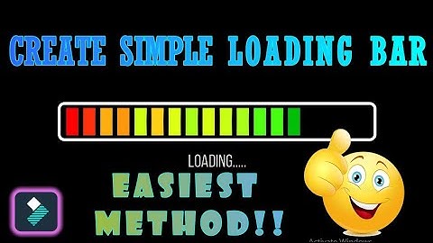 How to make a Loading Bar in Wondershare Filmora 9 Tutorial 2020