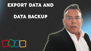 How to Export Data and Data Backup In Zoho Books  { 2025 edition }