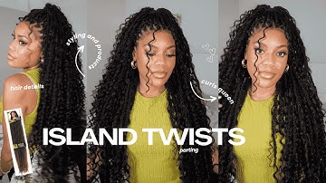 DIY Island Twists tutorial | How to do island twist ft. curlsqueen