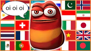Red Larva 'Oi Oi Oi' in different languages meme