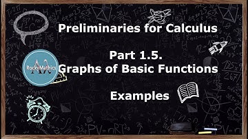 Preliminaries for Calculus - Part 1.5.