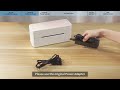 Phomemo PM-241BT Tutorial: How to Connect with Power Supply丨Label Printer 241BT Setup Instruction