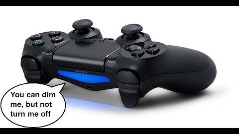 Firmware Update to Dim Dual Shock 4