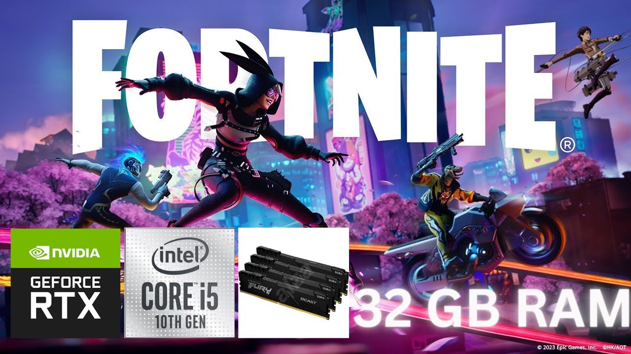 Fortnite CH4 Season 2 - RTX 3060 Ti + i5 10400F + 32GB RAM - EPIC preset 1440p60