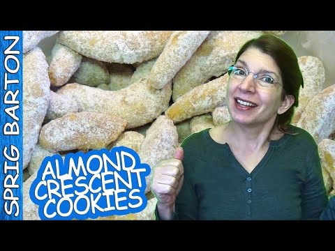 BEST ALMOND CRESCENT COOKIES ★ GREAT RECIPES ★ SPRIG BARTON