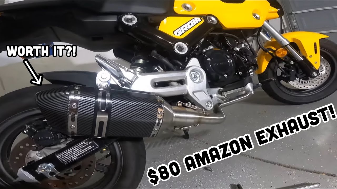 Bought the Cheapest Exhaust on Amazon for 2022 Grom! YouTube