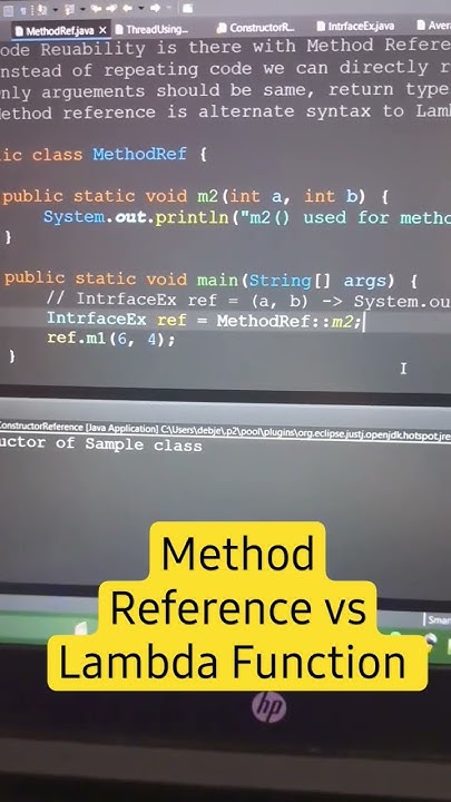 Method Refernce vs Lambda Function #shorts #shortsfeed #ytshorts # ...
