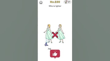 Brain Out Level 230 / No.230 – Who is lighter #brainout  #mobilegame #games #shorts #puzzlegame