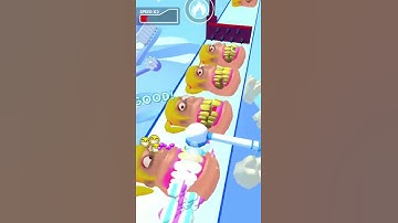 Funny Mobile Game | Teeth Runner 🦷🦷  | Mobile Gameplay walkthrough  (ios,Android) #shorts