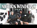 Two Beautiful Motion Windows in the Van Conversion!