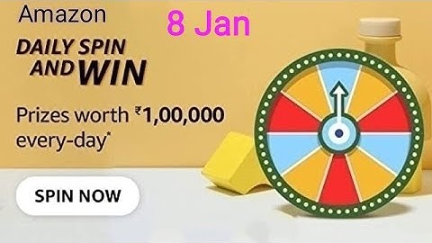 Amazon Daily Spin And Win Quiz Answers Today | 8 January 2022 | Daily QuizTime