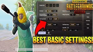 PUBG Mobile Best Settings | Basic Settings (Tips and Tricks)