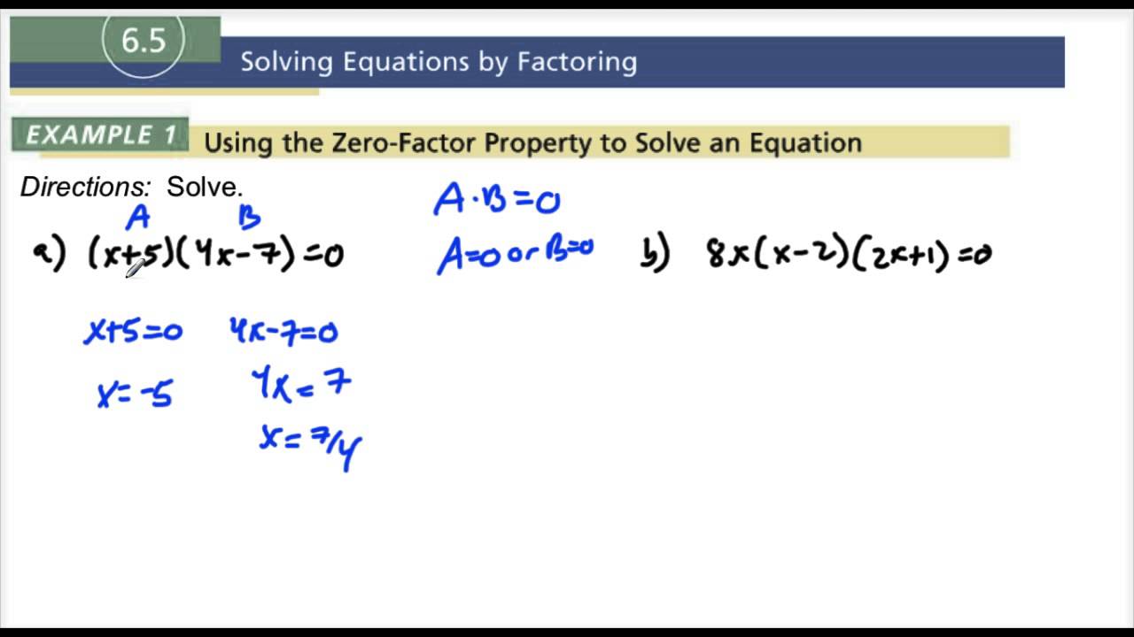 6.5 Example 1 Using the Zdero-Factor Property - YouTube