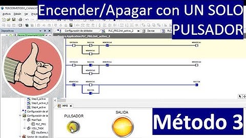 🔥ENCENDER Y APAGAR CON UN SOLO PULSADOR - METODO 3 - LADDER PLC