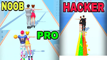 Noob Vs Pro Vs Hacker - Skate Up Gameplay