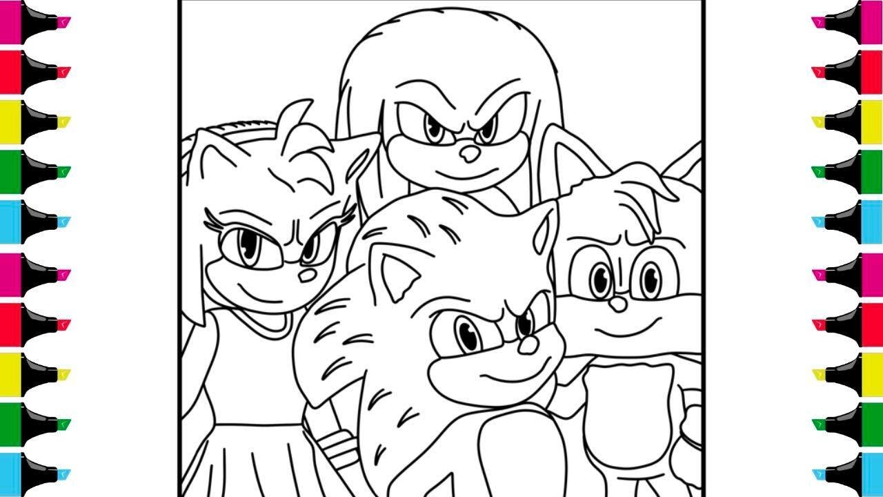 Sonic Team Coloring Pages | Sonic 2 the Hedgehog | Sonic Coloring ...