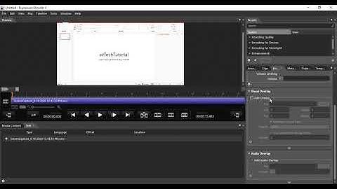 Microsoft Encoder 4 How to Overlay Audio