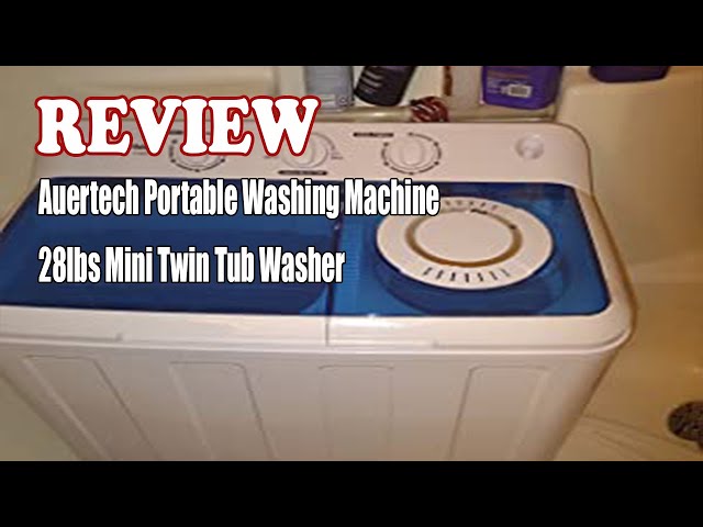 Auertech 40 Lbs Portable Washing Machine, Twin Tub Design With