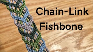 Chain-link Fishbone FRIENDSHIP BRACELET TUTORIAL for BEGINNERS