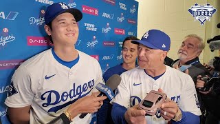 Shohei Ohtani Gives Dave Roberts a Toy Porsche After Breaking Dodgers Home Run Record!