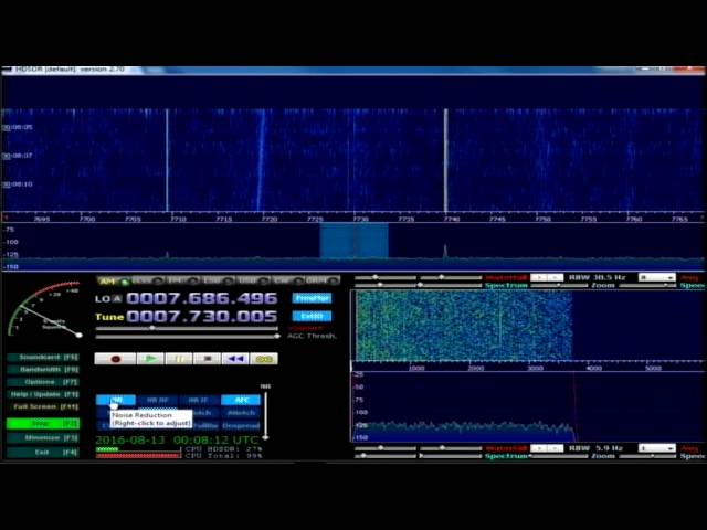 Ecos del Torbes WRMI 00 UTC on 7730 khz 13 August 2016