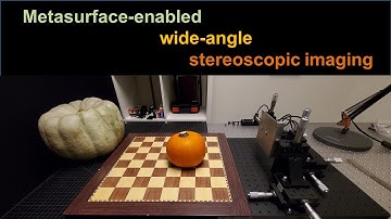 Metasurface-enabled wide-angle stereoscopic imaging