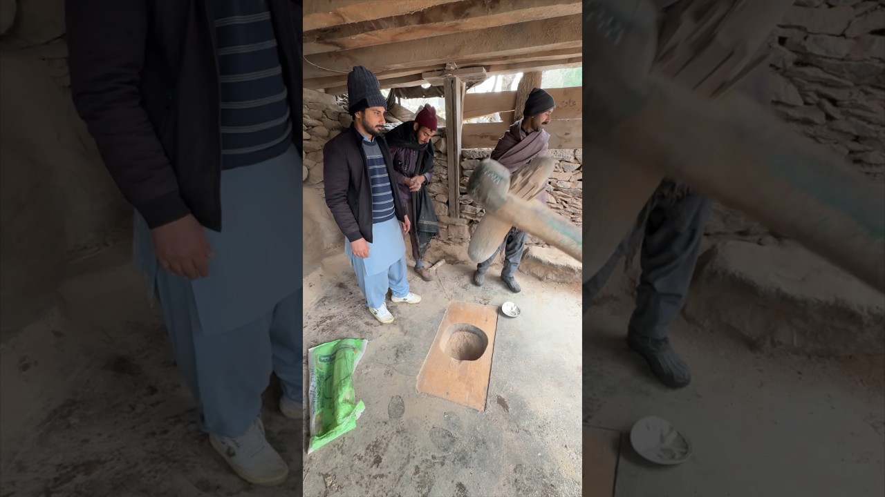 300 hundred old rice flour mill in leepa valley Kashmir | old culture | Village Life Pakistan