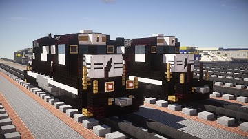 Minecraft Norfolk Southern EMD GP38-2 Locomotive Tutorial