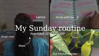 My Sunday Routine *AS A CBSE 10TH GRADER* ☀️👍 | Mansi Kapoor | @MansiKapoor-cv9rp #cbseclass10