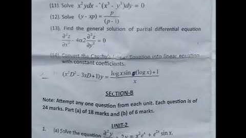 previous years 2nd sem math paper 2018 cluster university jammu