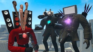 NEW HYDRA SPEAKER MAN BOSS vs CAMERA MAN, TV MAN and PROJECTOR MAN MAN BOSSES - Garry's Mod