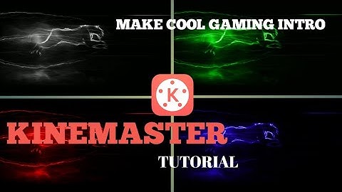 New running panther tutorial in kinemaster/make cool gaming intro/tutorial King of darkness