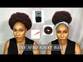 DIY Afro Kinky Curly Crochet Using Donut Bun Maker | No Drawstring, No Sewing | Vlogmas Day 1