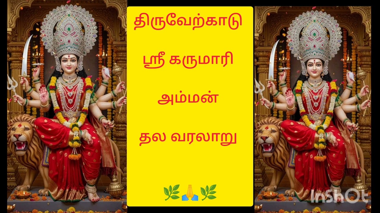 🙏திருவேற்காடு ஸ்ரீ கருமாரியம்மன் தல வரலாறு 🙏🌿🌹