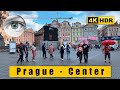 4K Czech Republic Prague Walk: Pařížská, Old Town Square, Celetná, Republic Square, Marathon 🇨🇿 HDR