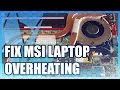 How to Fix MSI Laptop Fans & Overheating