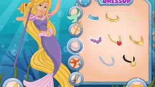 Meerjungfrau Prinzessinnen Prinzessin Rapunzel Tangled Dressup Spiel screenshot 1