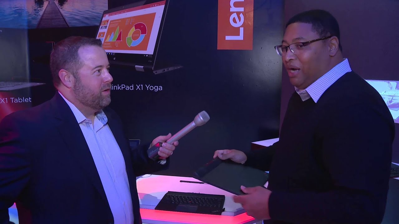 lenovo channel partners X1 Tablet with Tim Bass