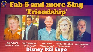 Disney's Fab 5 Character Voice Actors Sing 'Friendship' at D23 Expo
