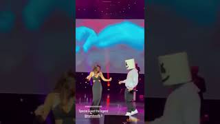 Nancy Ajram with Marshmello in Las Vegas | ظهور مارشميلو في حفل نانسي عجرم في لاس فيغاس