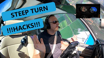 WATCH THIS for a STEEP TURN trick!!! Works in any airplane!!! Helps Private, Commercial, and BFR's