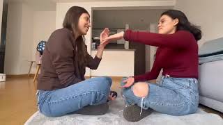 Hot Latina girls kiss you tooooo l Billu ki Village Life l Sloppy kiss 