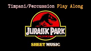 Jurassic Park (Theme) - Beginning And End Credits | Timpani Play Along (Sheet Music/Score)