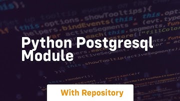 python postgresql module