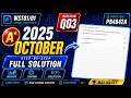 S1 Oct 2025 | Q3 Explained | P84842A | WST01 01 Edexcel Statistics