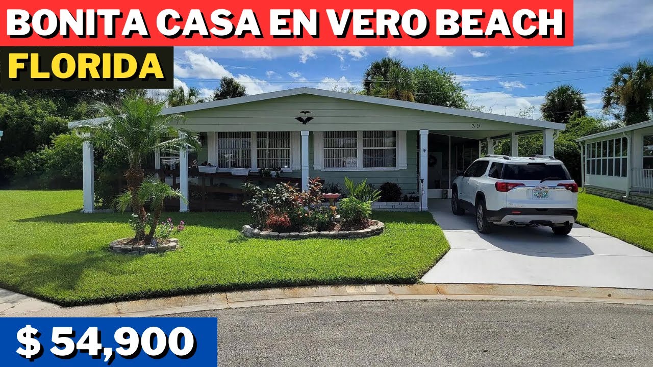 Preciosa Casa Móvil en Venta en Vero Beach Florida 32966 YouTube