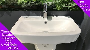 Chậu rửa Lavabo Viglacera V50 và Vòi chậu lavabo Viglacera VG112 | VIGRACERA | KIM QUỐC TIẾN